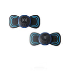 EMS TENS Neck Massager Patch Muscle Stimulator with Gel Pads, 1 host + 10 pads