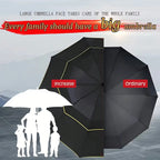 Double Strong Wind Resistant Umbrella Rain Women Large Folding Non-automatic Umbrellas Men Family Travel Business Paraguas