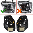 Yellow White Blue Amber Red Angel Eyes DRL LED Boards For Ford Ranger T9 Matrix 2024 2025 Daytime Running Light Chips Module