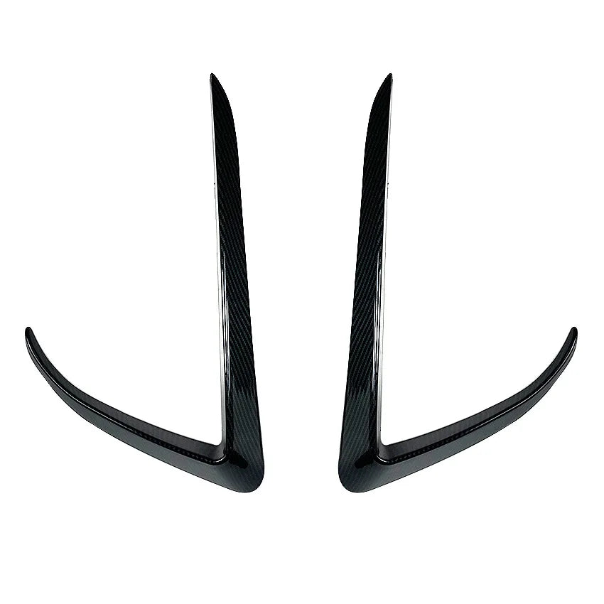 For Tesla Model 3 Model Y 2017-2023 Front Bumper Fog Lamp Wind Knife Spoiler 1Pair Car Fog Lamp Trim Cover Fog Light Eyebrow