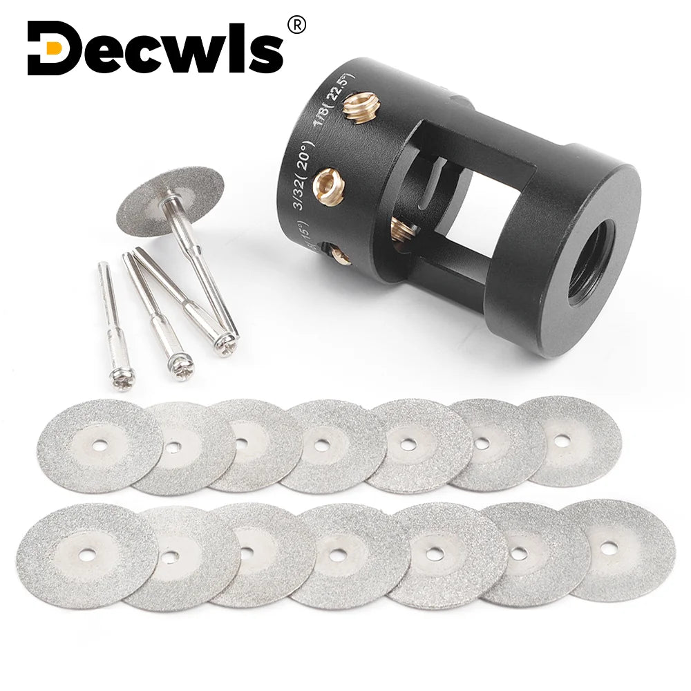 15PCS Tungsten Electrode Grinder TIG Welding Tools Multi-angle And Offset Horizontal Holes With Cutoff Slots Grinding Tools