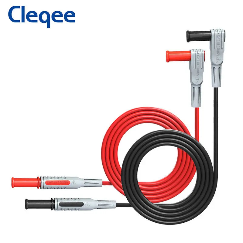 Cleqee P1300B 16PCS 4mm Banana Plug Multimeter Test Leads kit+Replaceable Test Probe Needles+Alligator Clips+Test Probe Pens