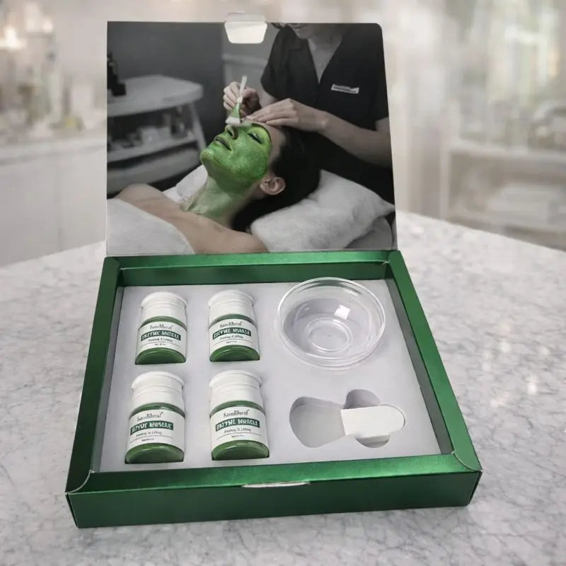 Germany Enzyme Mask for Facial Enzyme Threpy Set Protease Hydrating Brightening & Smoothing Tighten Oil Control Cleansing
