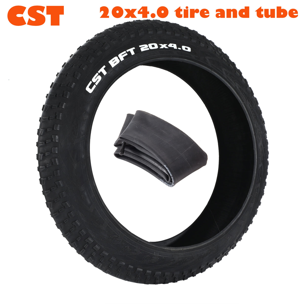 CST 20x4.0 fat bike tire for snow and sand, anti-slip tread (tire only)