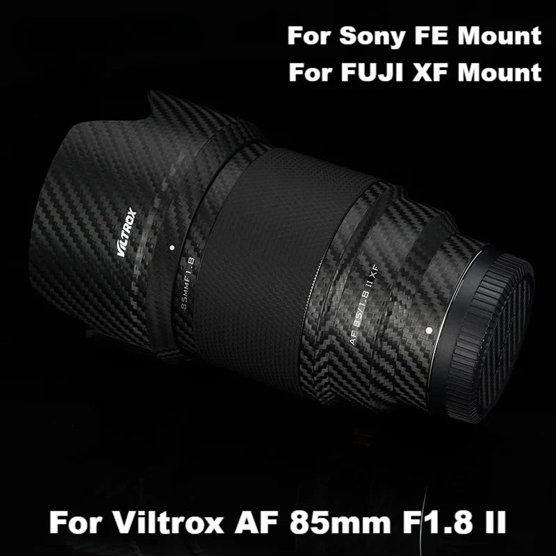 Lens body sticker skin wrap film for Viltrox AF 85mm f/1.8 II (Fuji XF or Sony FE)