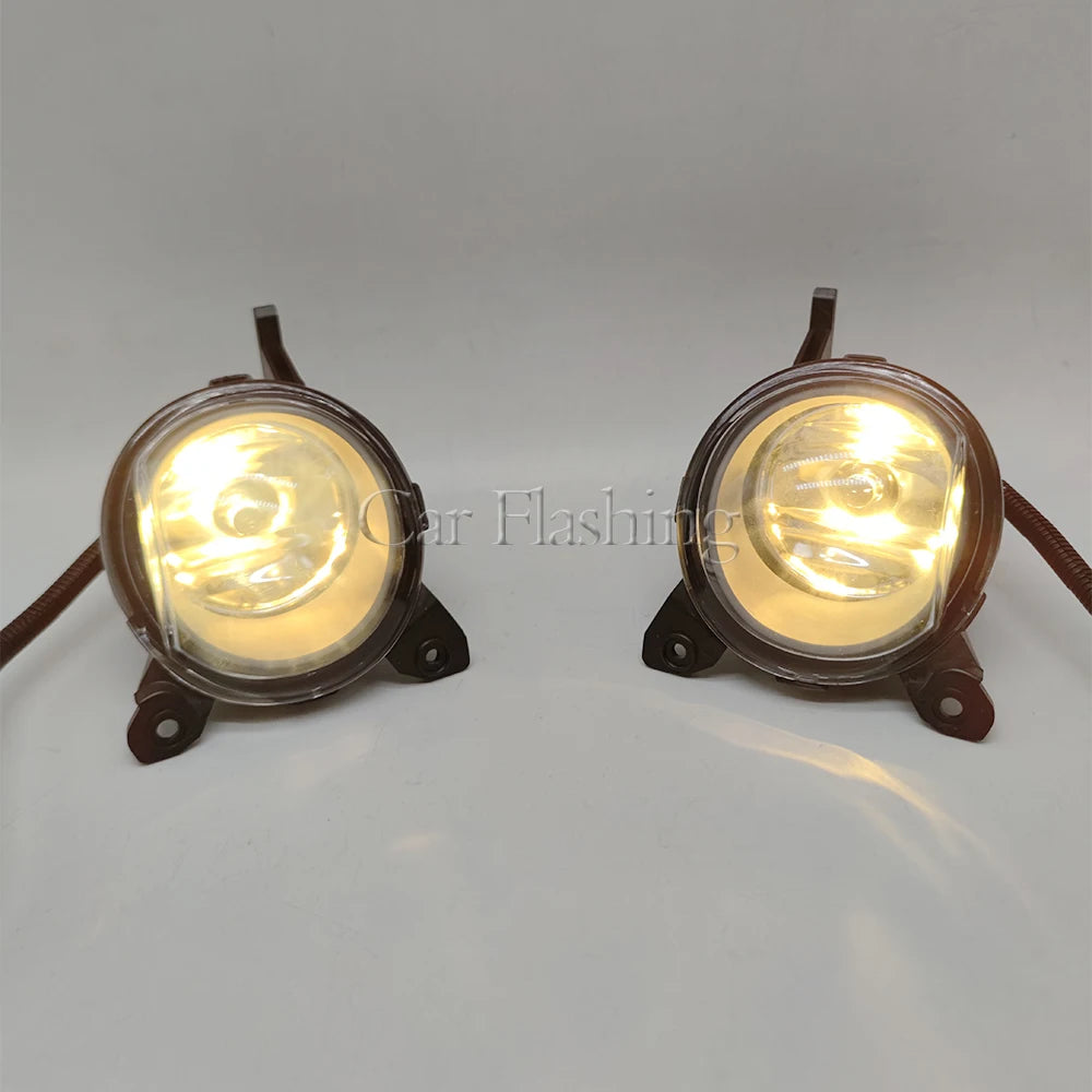 Car LED Fog Lights Fog Lamp cover For Toyota Corolla 2004 2005 2006 European Version Harness Wiring Cover Grille Halogen bulb