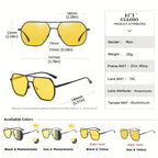 CLLOIO Polarized Driving Sunglasses UV400 Anti-Glare Day Night Vision, Photochromic