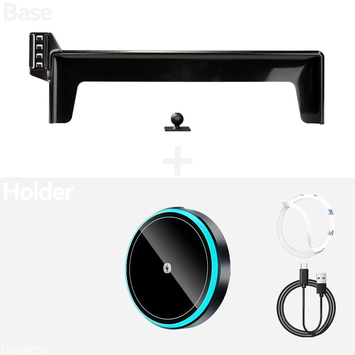 Car Phone Holder Mount with Wireless Charger Qi/MagSafe Options for Equation Leopard 5 (2024-2026)