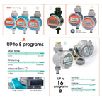 Popular Solar Power Water Timer Irrigation Solenoid Valve Controller Waterproof Power-saving Timer Irrigation Controller System
