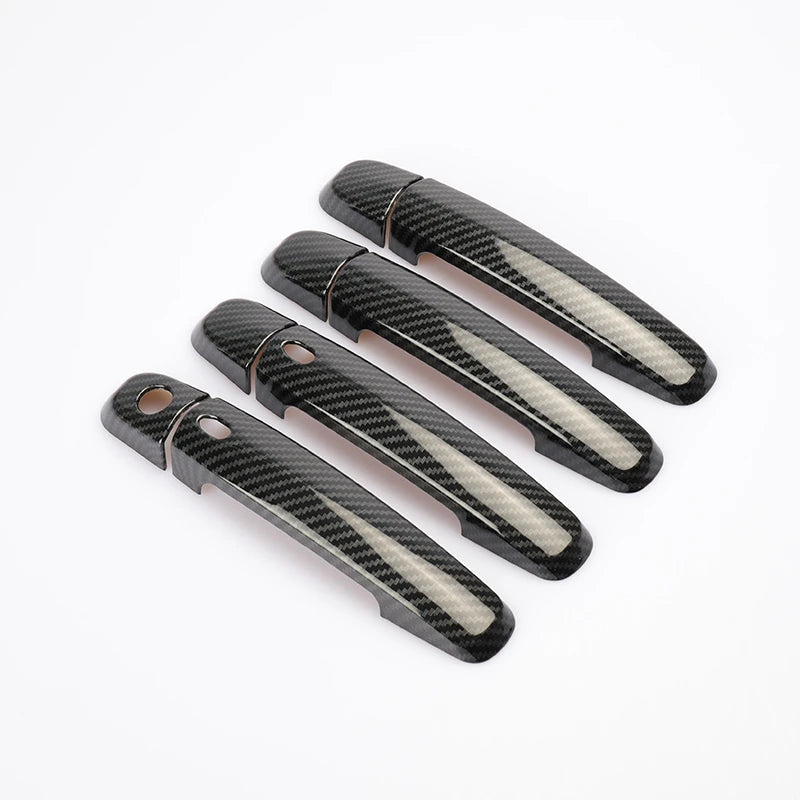 For Suzuki Swift 2005-2017 Chrome Carbon Fiber Car Door Handle Cover Trim Sticker Styling Accessories