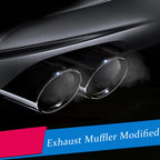 For BMW F10 F20 F30 F32 F34 F36 F48 Car Exhaust Muffler Tip Stainless Steel Pipe Chrome Trim Modified Car Rear Tail Throat Liner
