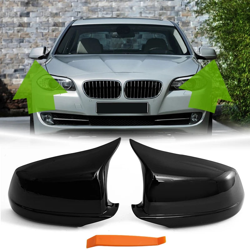 Rhyming Rearview Mirror Cap Side Mirror Cover M Performance Car Accessories Fit For BMW 5 Series F10 F11 F18 Pre-LCI 2010-2013