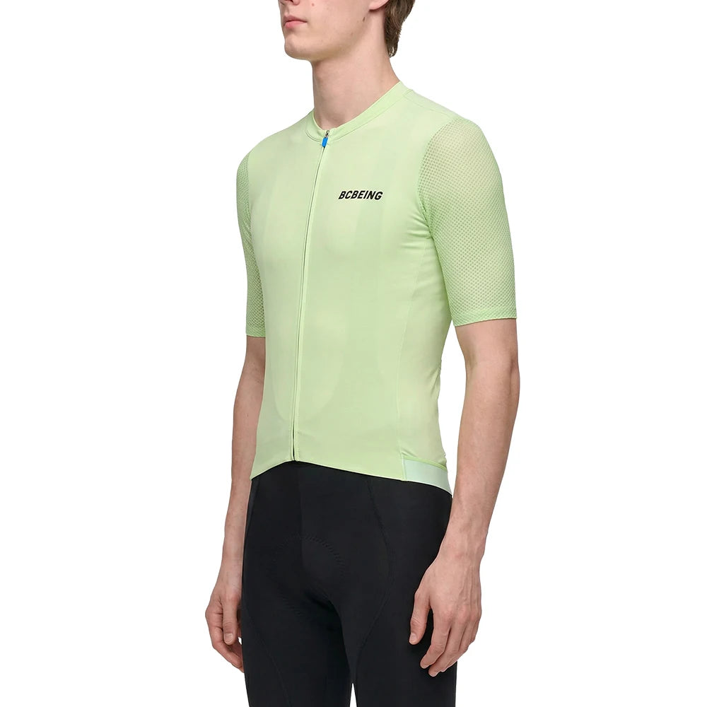 BCBE-ING New Summer Men Women Cycling Jersey LightWeight 3D Bubble Mesh Cycling Jerseys Quick Dry Breathable Cycling Maillot