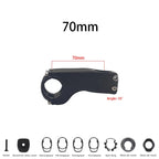 bike Carbon stem -17°-10° Degree mountain road bike full carbon inner stem 60MM-120MM fork 28.6mm bicycle handlebar 31.8mm