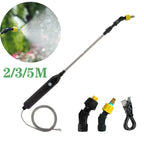 Automatic garden watering spray gun electric sprayer nozzle with hose 2m/3m/5m