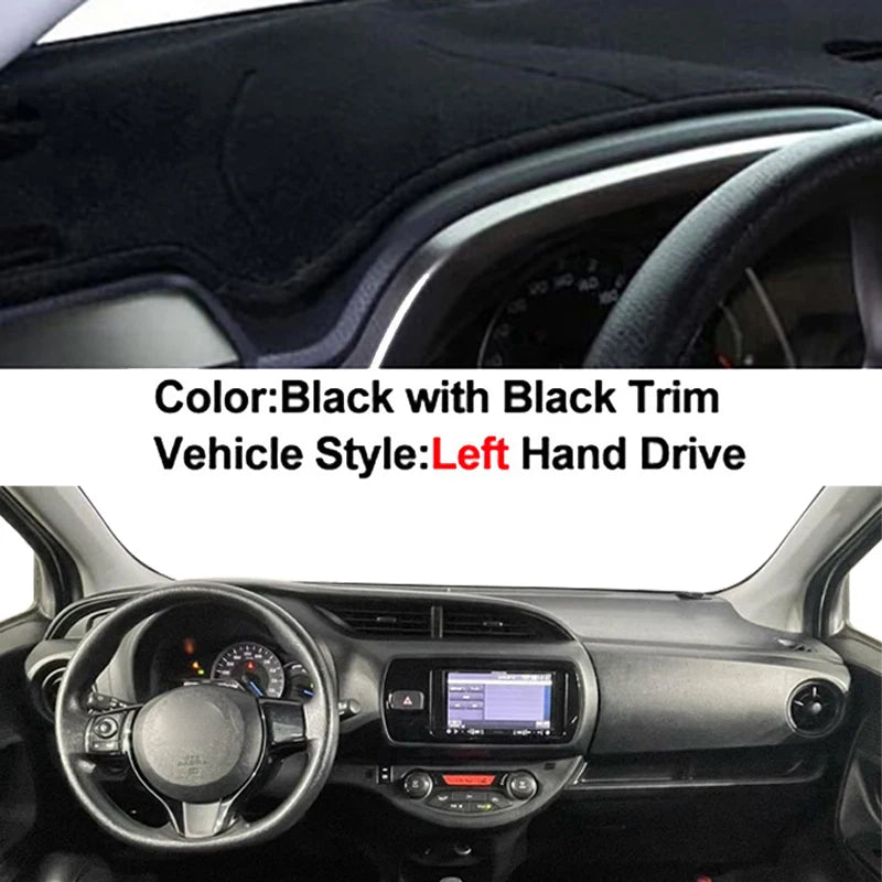 Car Auto Inner Dashboard Cover for Toyota Vitz 2018 - 2020 Center Console Protector Carpet Dashmat Sun-shade Accessories