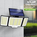 234/318/348 LED Solar Lights 3 Working Modes Super Bright Motion Sensor Outdoor IP65 Waterproof Flood Wall Security Lights Yard