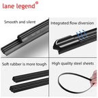 Front Rear Wiper Blades Set For Mazda 2 MK2 DE 2007 - 2014 Mazda2 Demio MK3 Accessories Windscreen Windshield Brushes 2008 2013