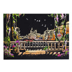 DIY A3 City Landmarks Paris London Night Scene Scratch Painting With Tool Scenery Landscape Colorful Scratch Art Room Decor Gift