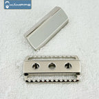 KAMPFE Men's Safety Razor Shaver Head TC4 Titanium CNC Precision Milled, 1pc