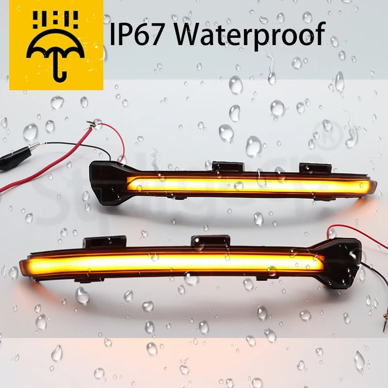 For VW Golf 7 GTI R GTE GTD MK7.5 13-19 Touran Jetta MK7 LED Dynamic Turn Signal Blinker Sequential Side Mirror Indicator Light