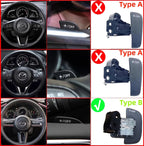 Car Shift Paddles Steering Wheel Paddles Extension DSG For Mazda Mazda3 Axela CX30 CX-30 2020 2021 CX-50 CX-60 CX-90 2023