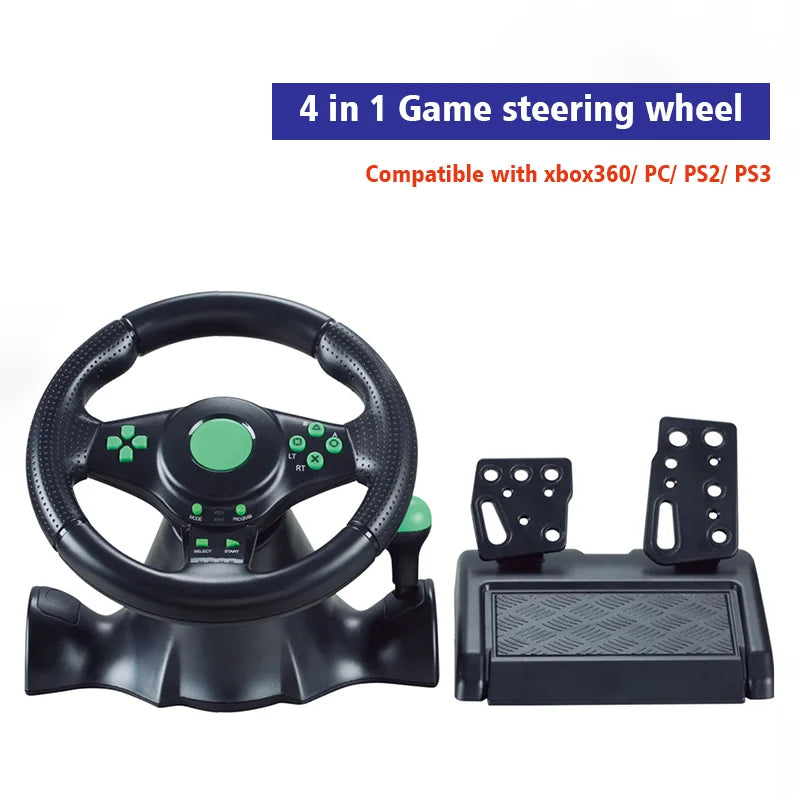 DATA FROG Racing Steering Wheel Vibration Controller Gaming Simracing Car Pedal For Switch  PS2 PS3 PS4 Xbox One PC