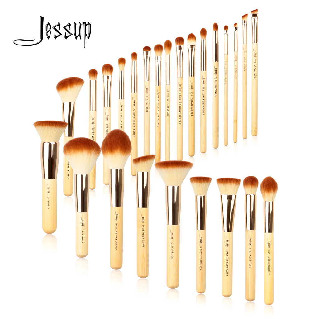 Elevate Your Beauty Routine: Jessup Pro Eco Bamboo Brush Set
