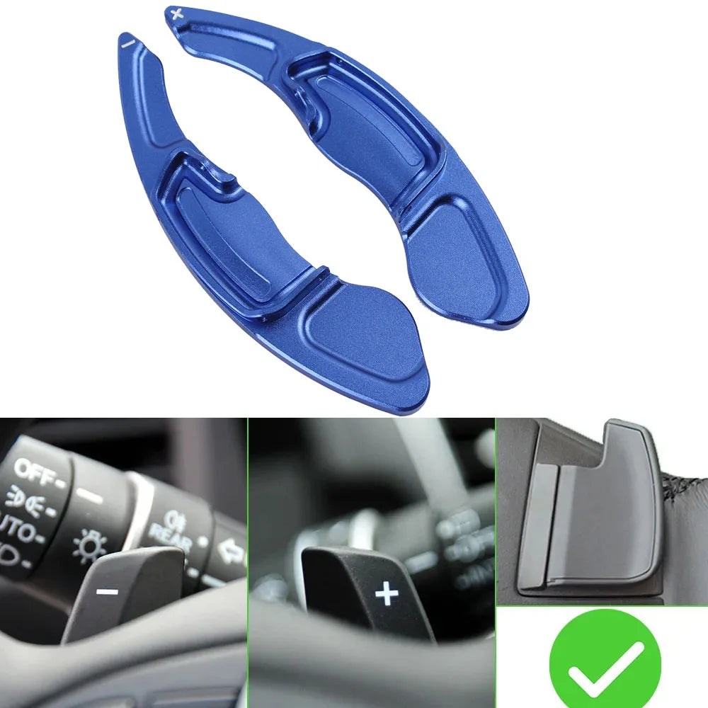 1 Pair Aluminum Alloy Paddle Shifter For Honda Accord Odyssey Acura MDX, ILX,  RDX, TLX, TSX Steering Wheel Shift Paddle Shifter