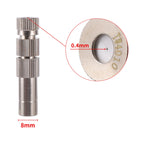 50Pcs Sprayer Nozzle 8mm 0.2~0.6mm Misting Fog Machine Cooling Landscape Dust Removal Disinfection Humidify Water Nebulizer