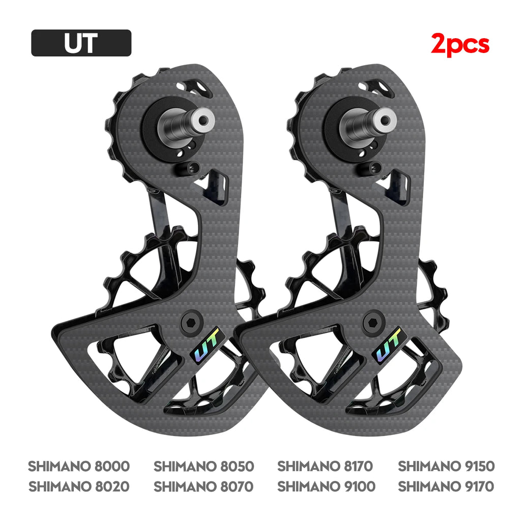 Bike Bicycle Ceramic Bearing Carbon Fiber Jockey Pulley Wheel Set Rear Derailleurs Guide Wheel 11 Speed 34T Ultegra DURA ACE