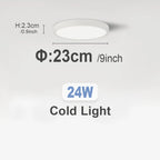 Ultra-Thin LED Ceiling Lamp Chandelier 23/30cm with Remote Control for Home Decor Lighting in Living Room Bedroom Kitchen