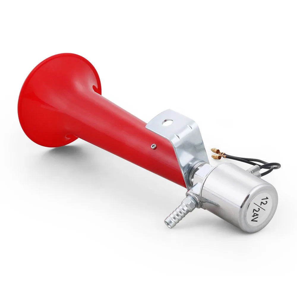 Car Air Horn Rustproof 450Hz 120dB Iron/plastic Truck Whistle Horn for 12V 24V Boat Yacht RV Motocycle Car Whistle Horn