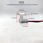 4Pcs LED Ambient Light Transparent lamp body circular Car Inner Bowl Light  Door Handle Lights Handrail Lights Decorative Lamp