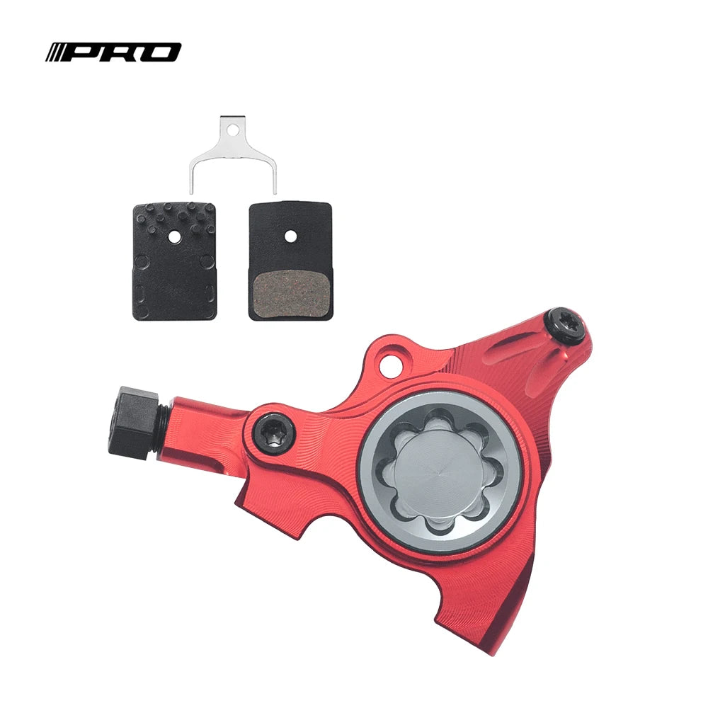 IIPRO Flat Mount Hydraulic Brake Caliper 2-Piston | Road/MTB Flat Bar Bike Upgrade Kit | Multi-Color