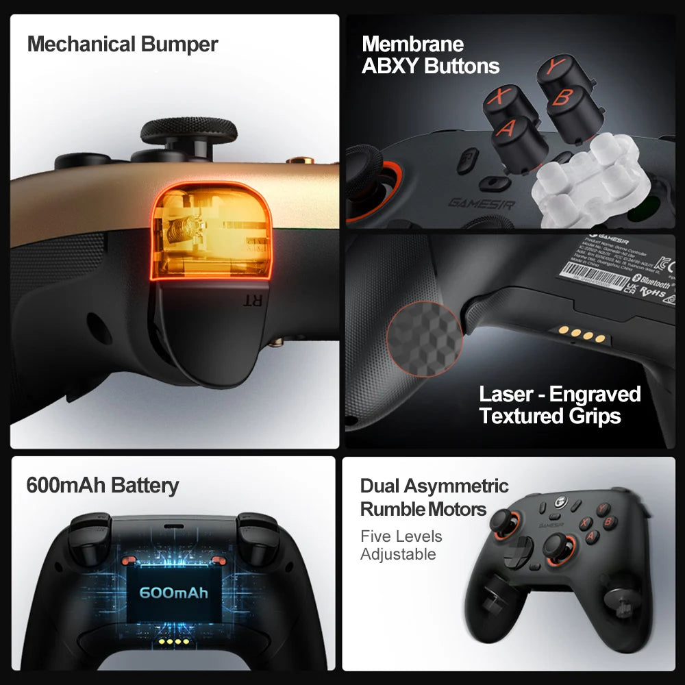 GameSir Nova 2 Lite Wireless Bluetooth Controller Gamepad for Nintendo Switch 2, PC, iOS
