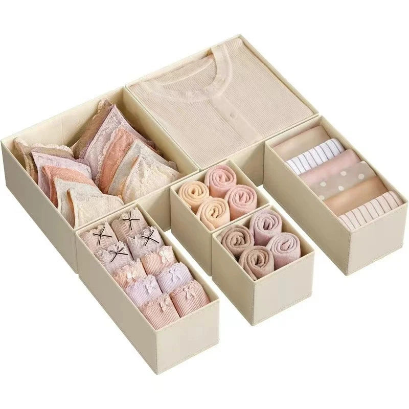 Drawer Organizers Clothes Dresser Organizer Bins Fabric Closet Organizers and Storage Drawer Dividers for Clothing Socks Underwe