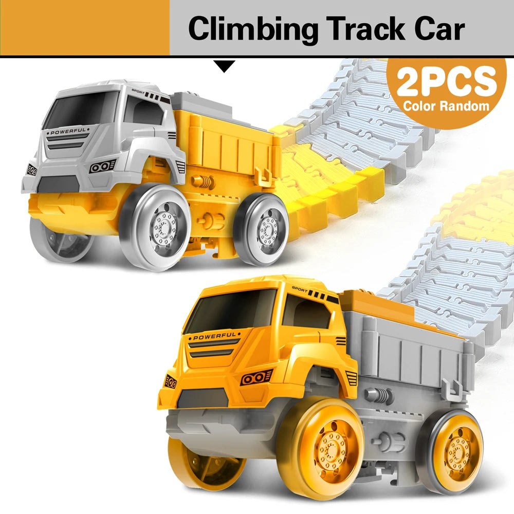 Track Car Train Toys Children Electric Track Toy Car Engineering Car Kids Educational Toys  for Children Birthday Gift