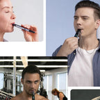 Portable Electronic Breathing Sports Trainer Exhalation and inhalation Training Pulmonary Muscle Vital Capacity Exerciser Tester