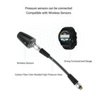 15cm 65cm 80cm Diving High Pressure Regulator Hose Professional Carbon Fiber Woven Flexible Safe Scuba Diving High Pressure Hose