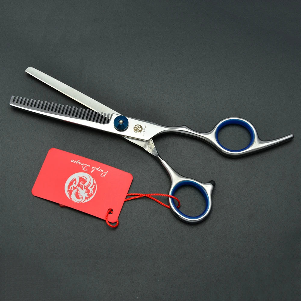 Dog Grooming Scissors 6" Japan Stainless Pet Hairdressing Scissors Cutting Scissors Thinning Shears Curved Scissors Set Z3001