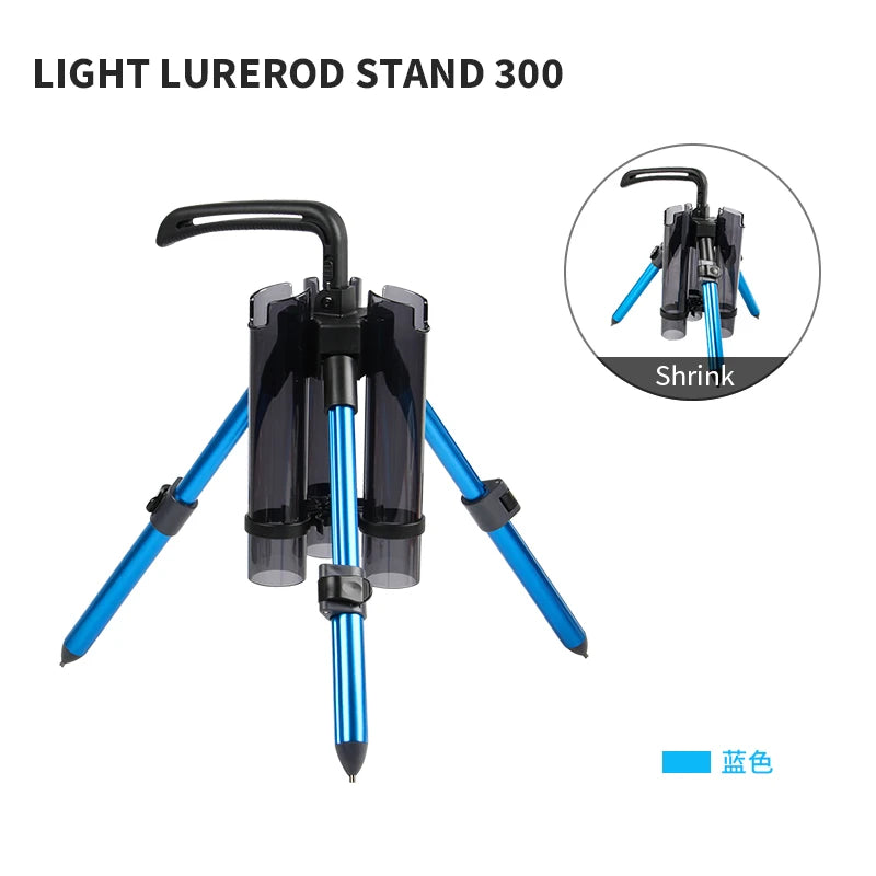 LETOYO Portable 300 530 Fishing Rod Support Tripod Fishing Lure Box Rod Stand Barrel Holder Pole Accessories Bracket Tools