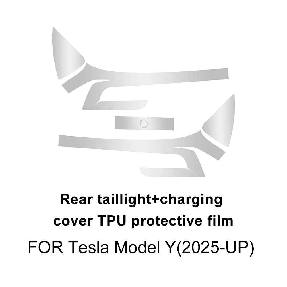 PPF Car Paint Protection Headlight Film for Tesla Model Y Juniper 2025-up Transparent Protective B-pillar Tail light Film