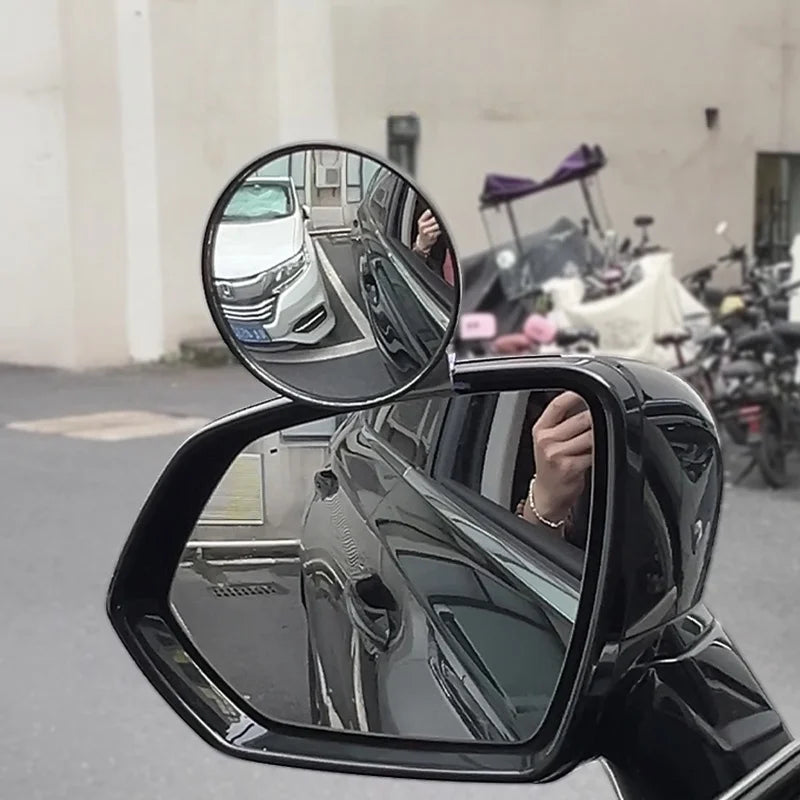 2pcs car uses adjustable wide-angle car blind spot high-definition rearview mirrors to improve driving safety