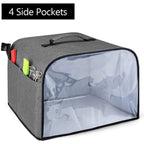 Ninja Foodi Grill Dust Cover with Storage Pockets, Waterproof Gray