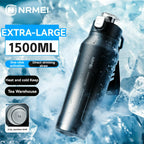 Stainless Steel Sports Water Bottle Thermal Tumble Jumping Large Capacity Cup Fitness Riding Vacuum Flask for Outdoor Activities