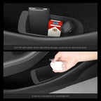 LUCKEASY Front Door Storage Box for Tesla Model Y Juniper/Model YL 2025 2026 TPE Garbage Storage Bin 2pcs Interior Accessories