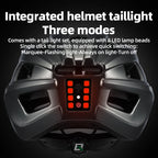 ROCKBROS Ultra-Light Cycling Helmet Taillight Magnetic Goggles Integrated Bicycle Helmet High Quality Protection Mtb Road