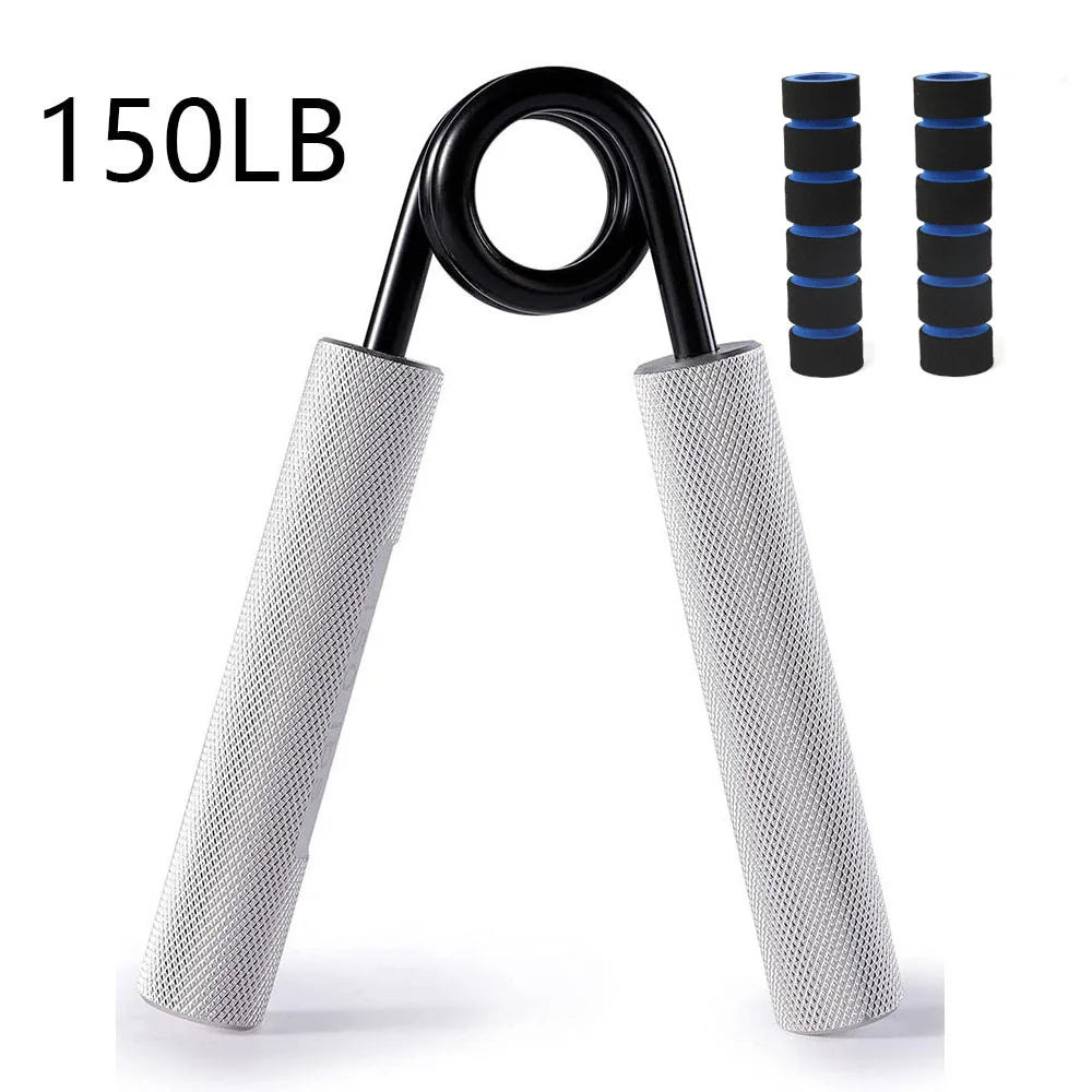Aluminum Alloy Hand Gripper with Sponge Sleeve Spring Steel Fitness Equipment for Men Home Gym Arm Finger Strength Training
