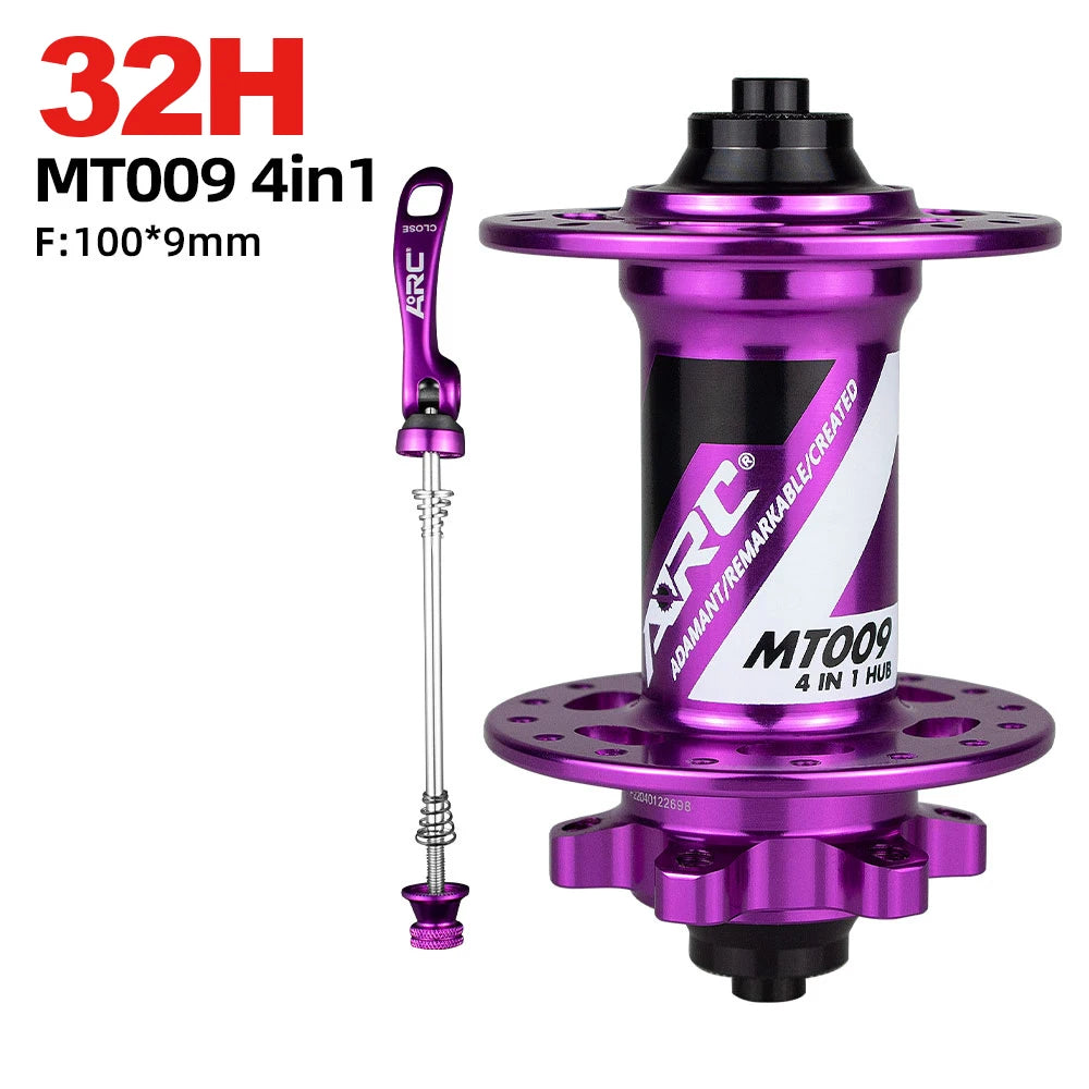 New ARC MT009 BOOST 4 IN 1 Front Bicycle Hub Mountain MTB Bike Hub Bicycle Hubs 110x15MM 100x15MM disc brake 28 32 36 holes Part